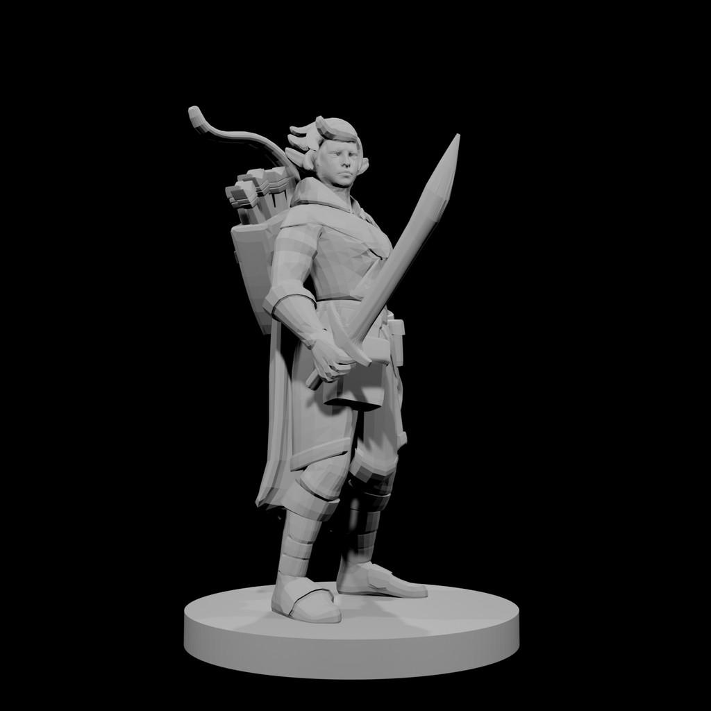 Rôdeuse Elfe avec une épée