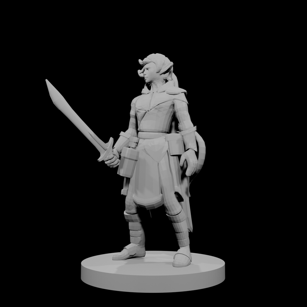 Rôdeuse Elfe avec une épée