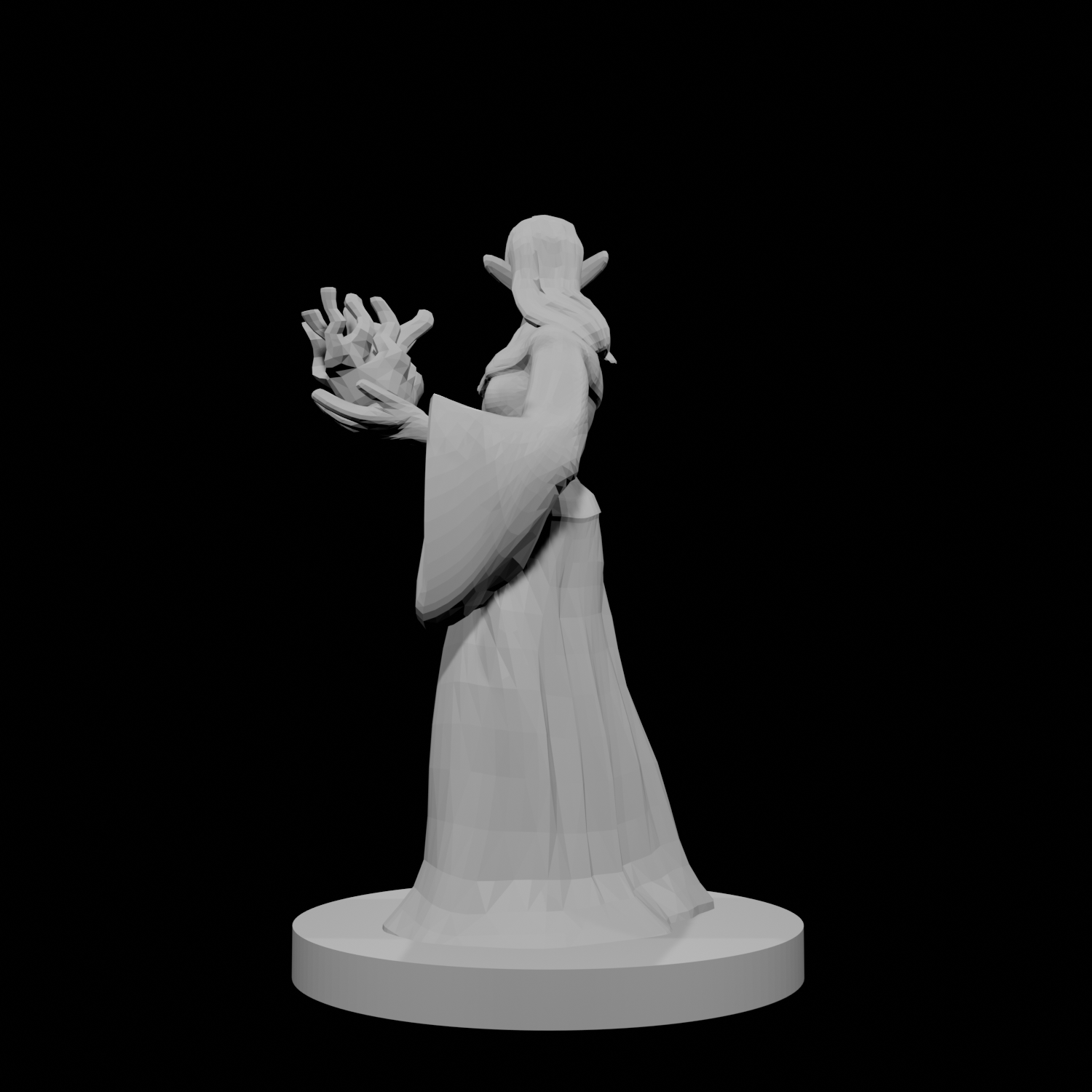 Sorcière Elfe avec Corbeau