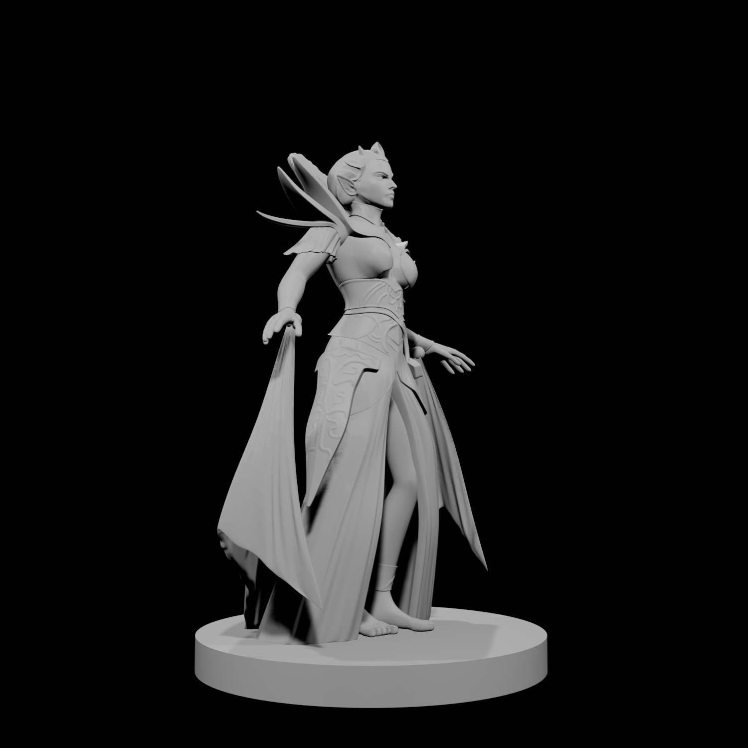 Sorcière Elfe (femme) niveau 2