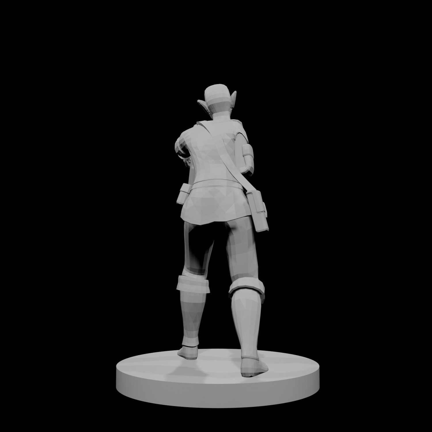 Elfe Femme Magicienne Chauve Un Bras