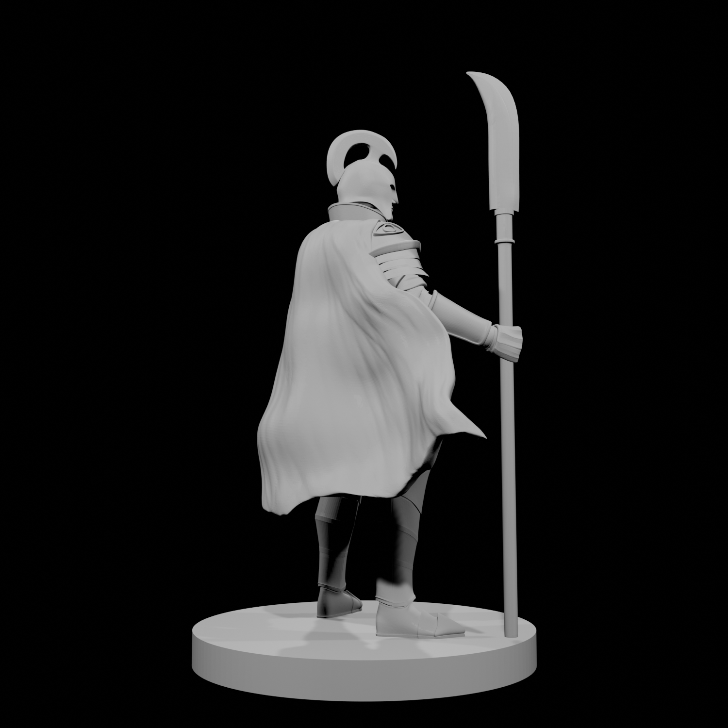Elf Male Paladin 3 with Glaive