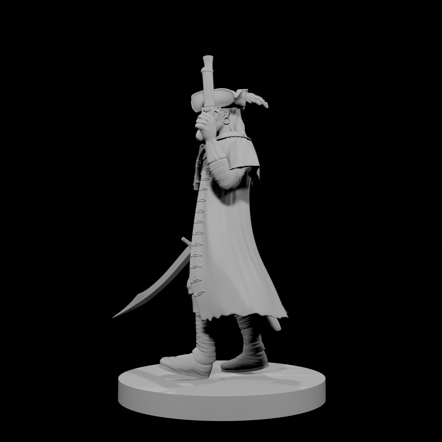Elf Male Pirate Captain