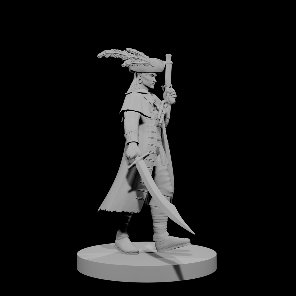 Elf Male Pirate Captain