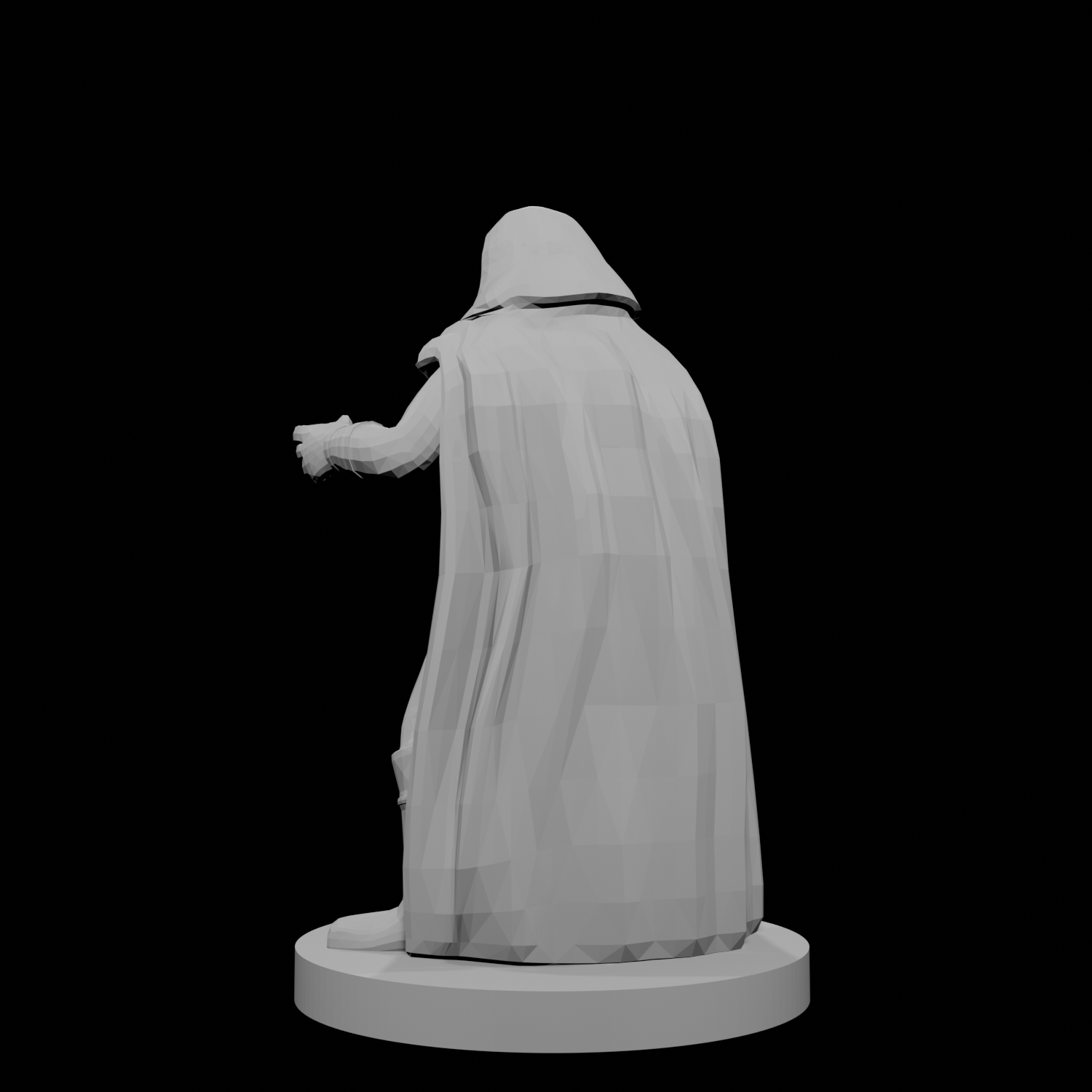 Elf Male Sorcerer with Unicorn Staff