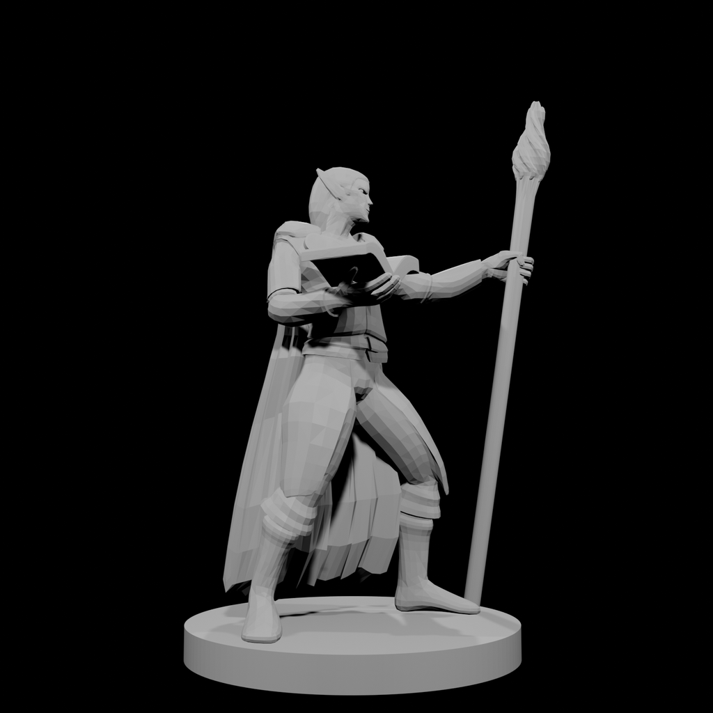Elf Wizard Fireball