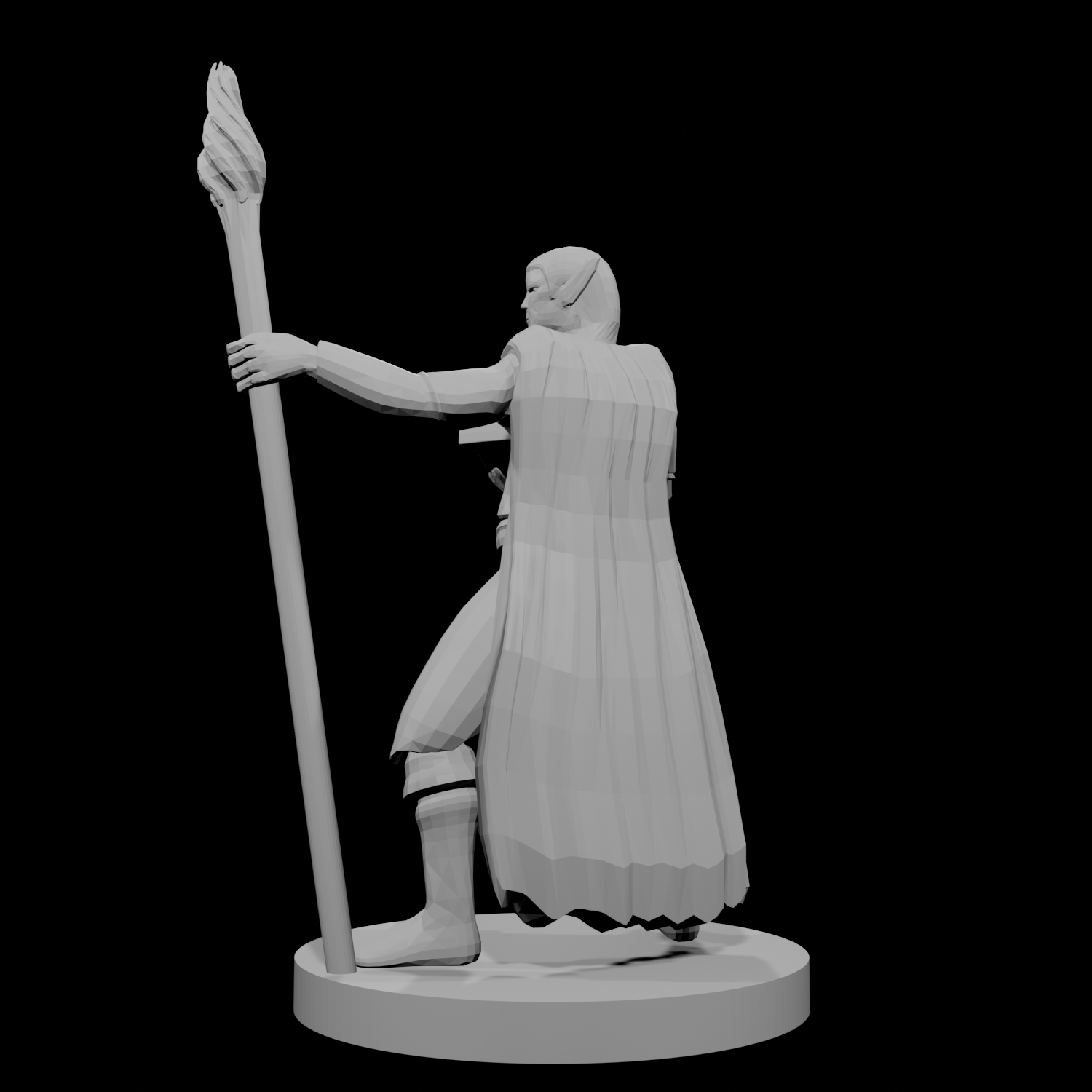 Elf Wizard Fireball