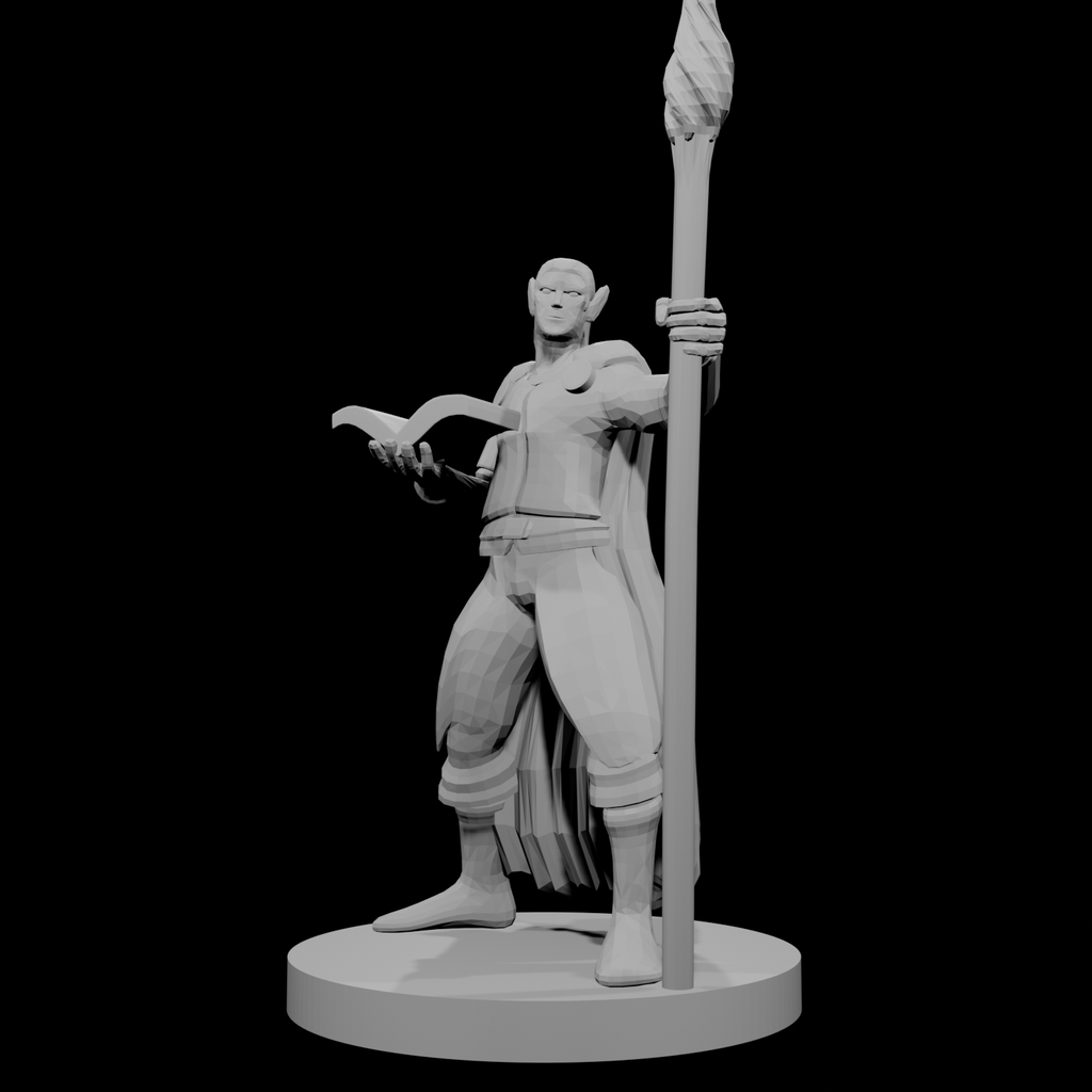 Elf Wizard Fireball