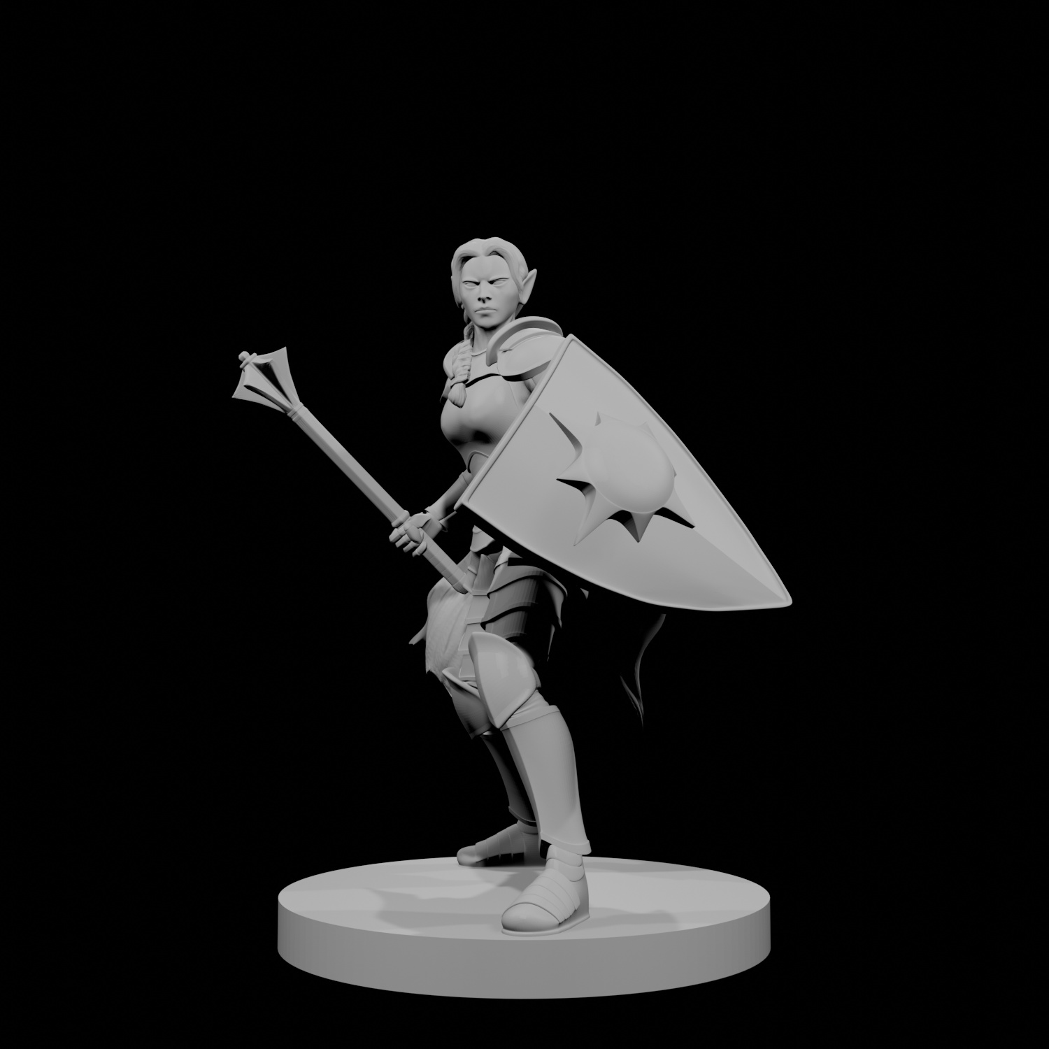Elven Female Light Cleric