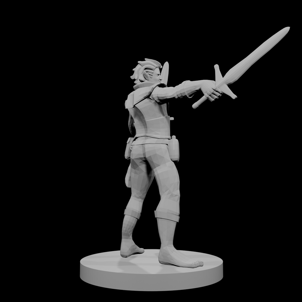 Elven Two Weapon fighter no shoes