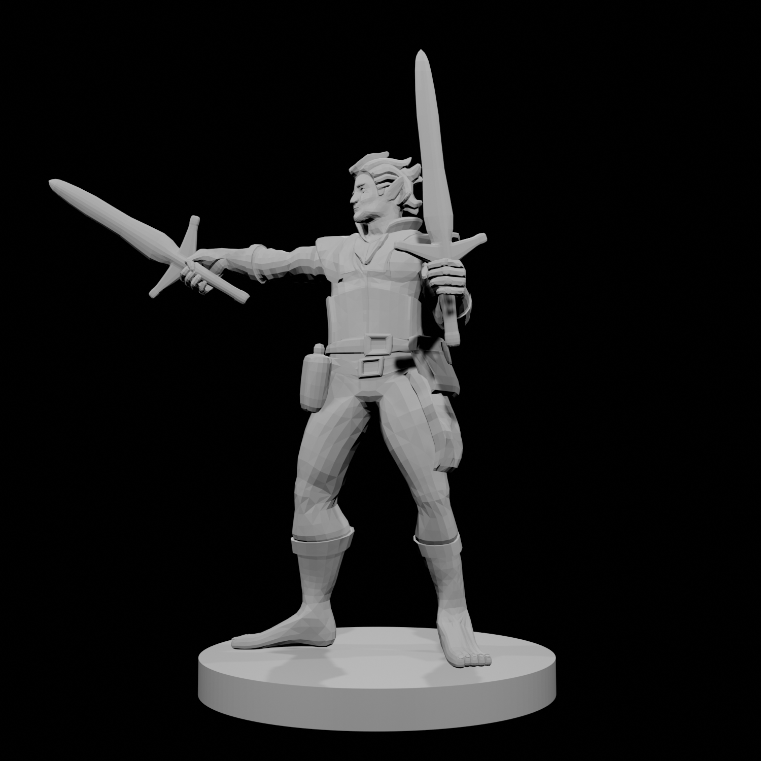 Elven Two Weapon fighter no shoes