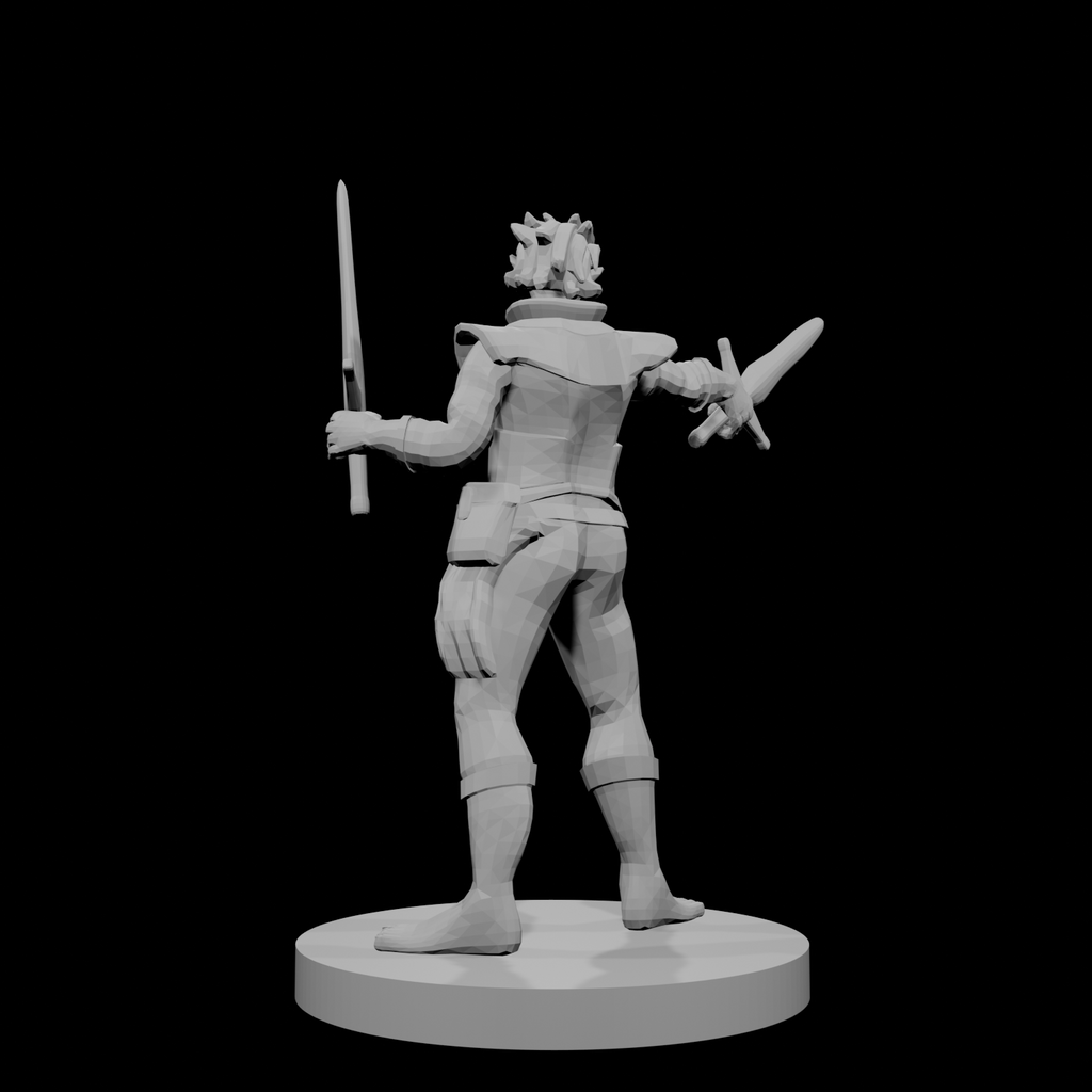 Elven Two Weapon fighter no shoes