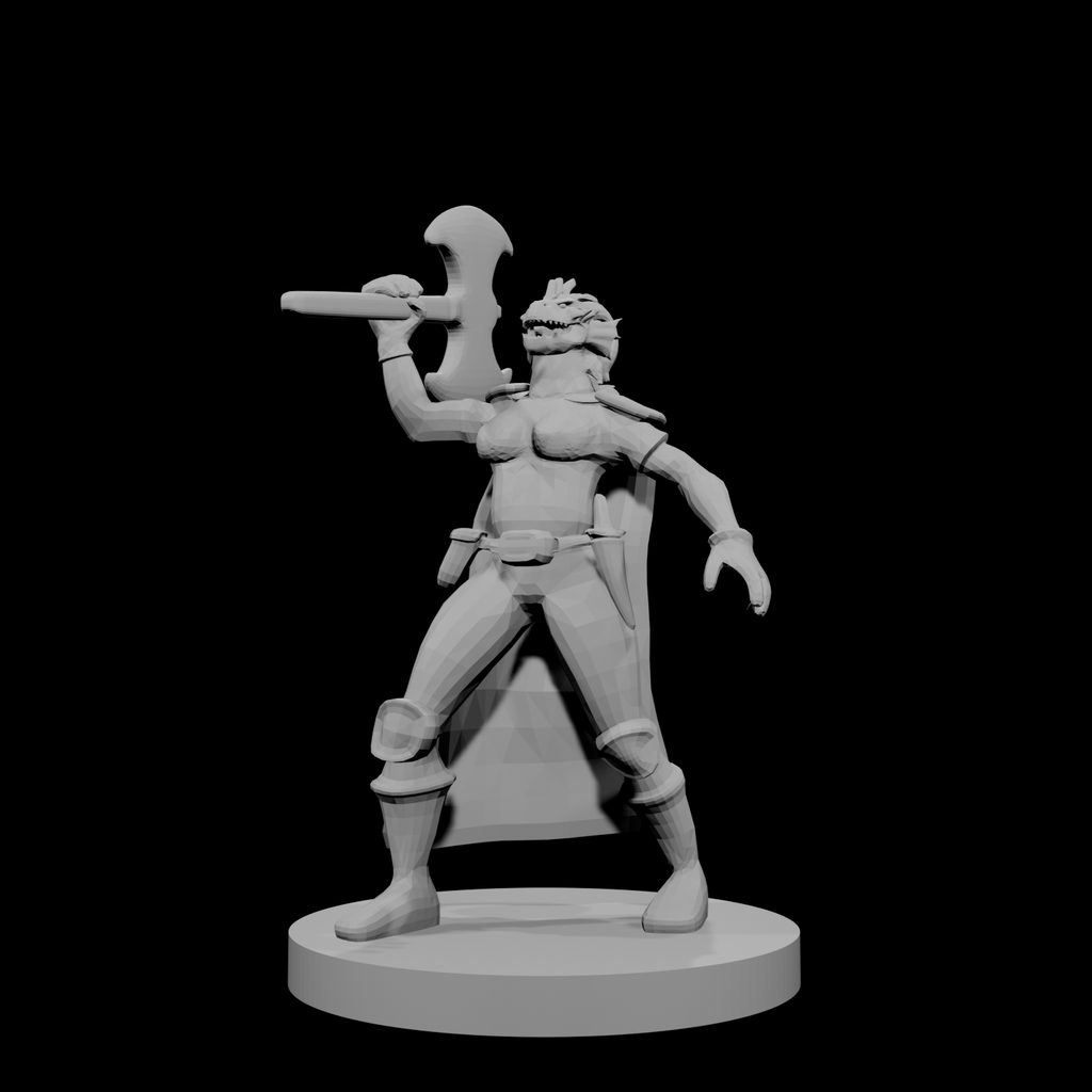 Female Dragonborn Barbarian