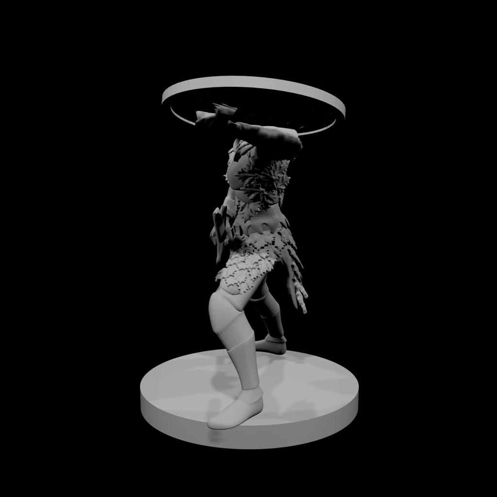 Female Eladrin Fighter Shield Bash