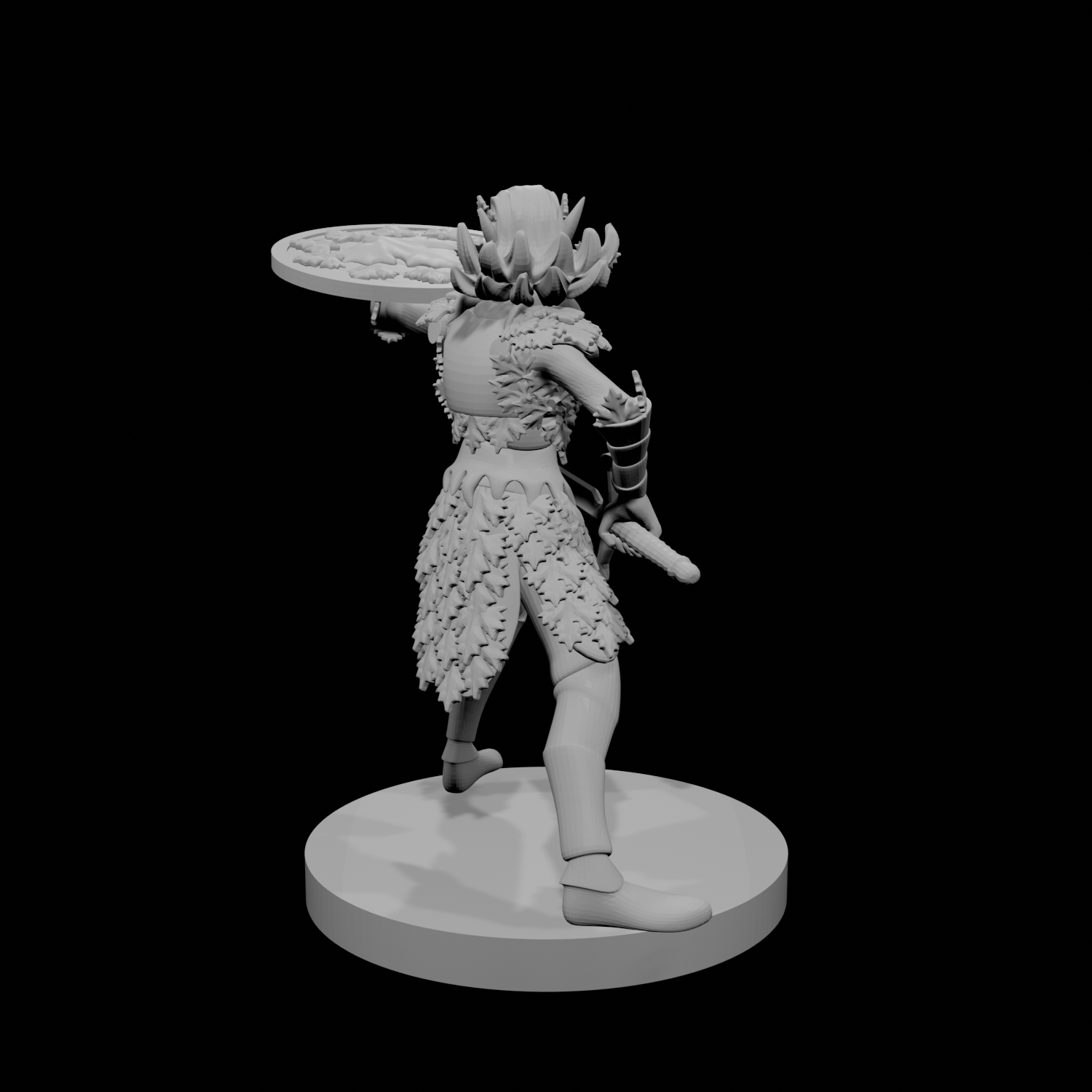 Female Eladrin Fighter Shield Bash