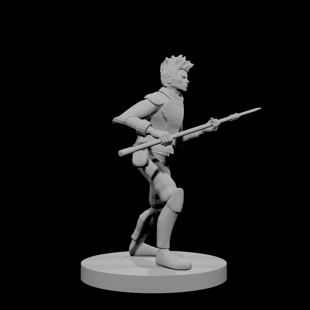 Female Elven Glaive Fighter