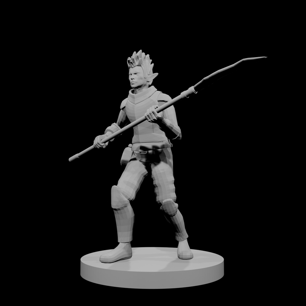 Female Elven Glaive Fighter