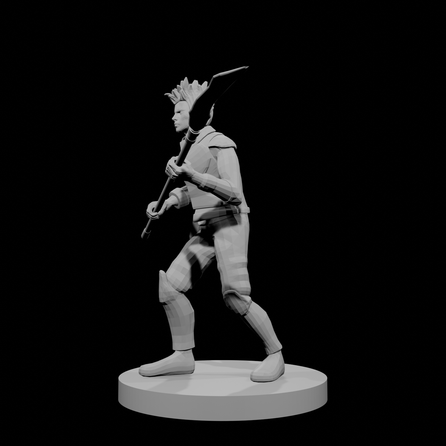 Female Elven Glaive Fighter