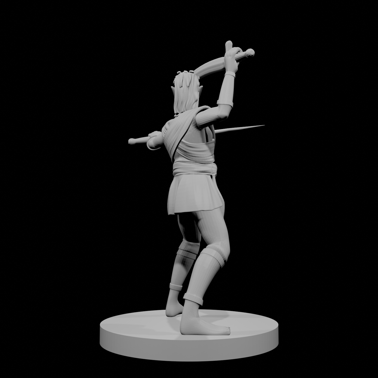 Female Elven Two Scimitar Jungle Fighter