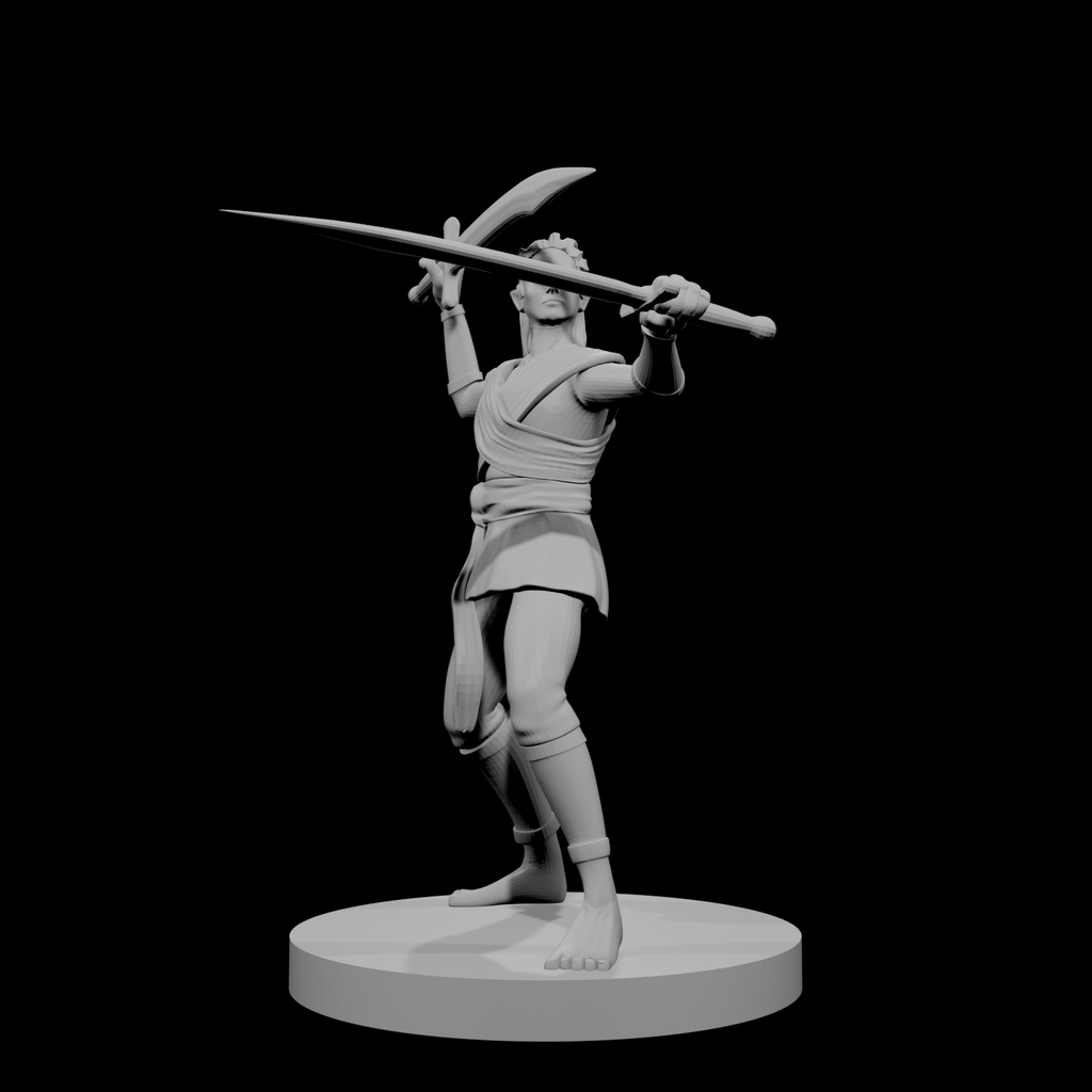 Female Elven Two Scimitar Jungle Fighter