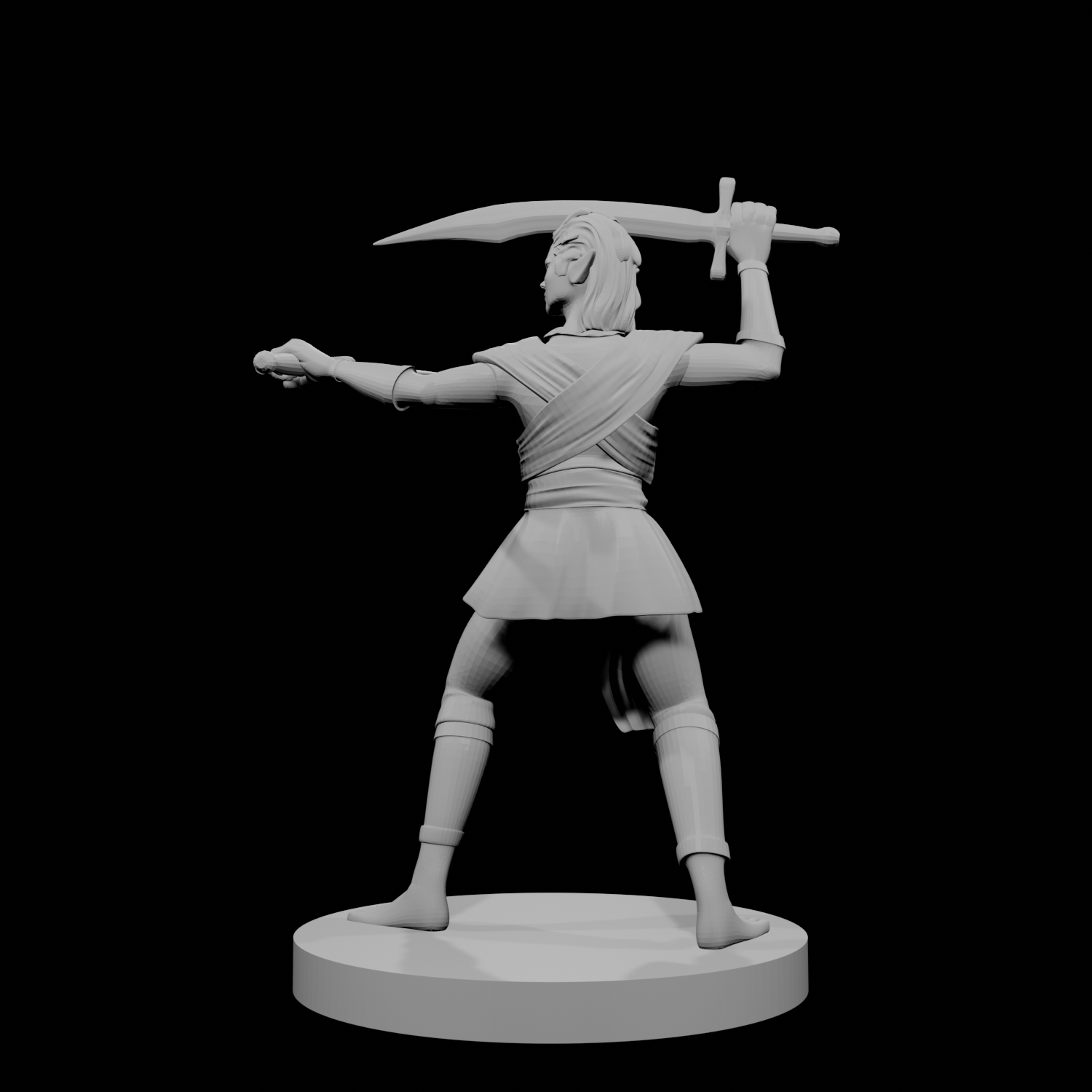 Female Elven Two Scimitar Jungle Fighter