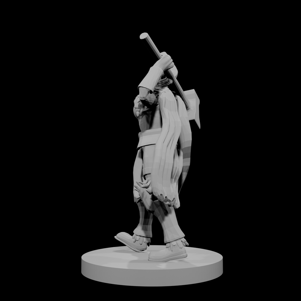 Female Human Barbarian with Hammer