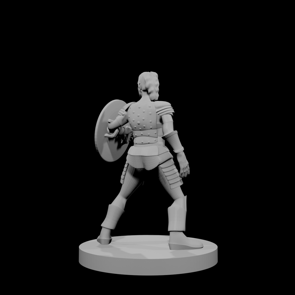 Female Human Cleric Shield