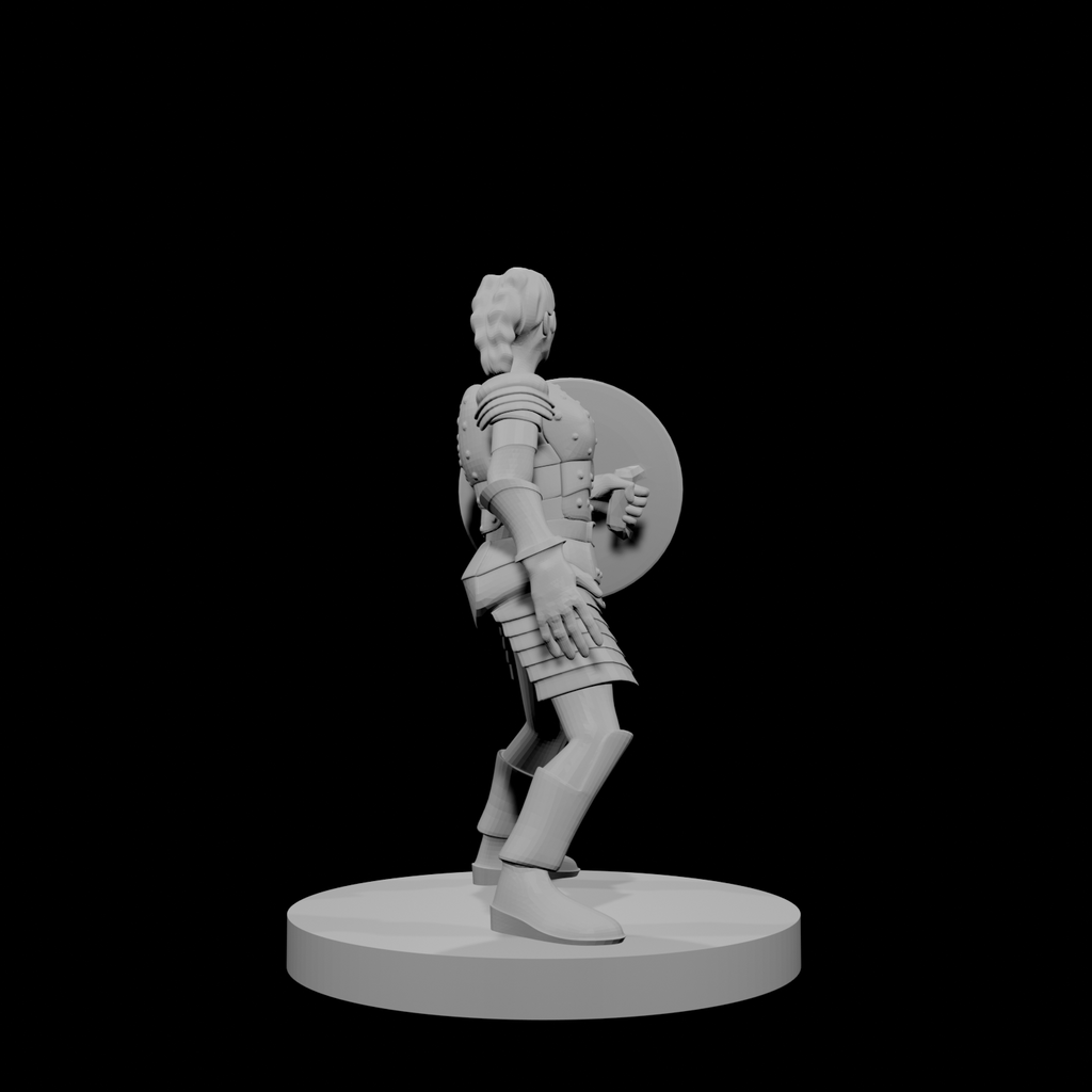 Female Human Cleric Shield