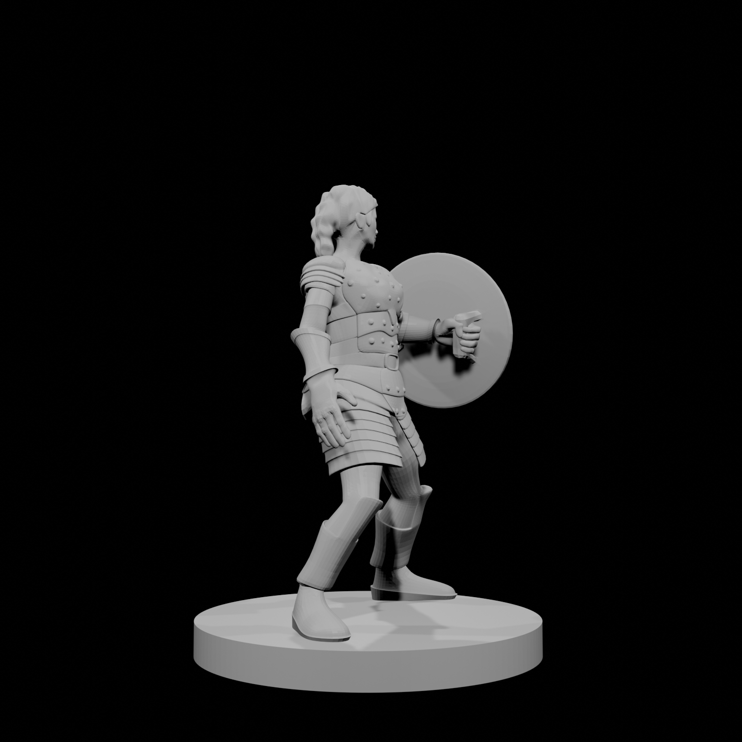 Female Human Cleric Shield