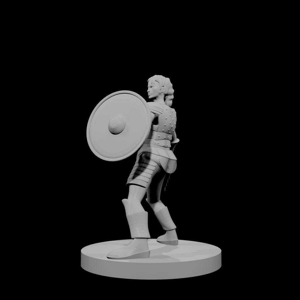Female Human Cleric Shield