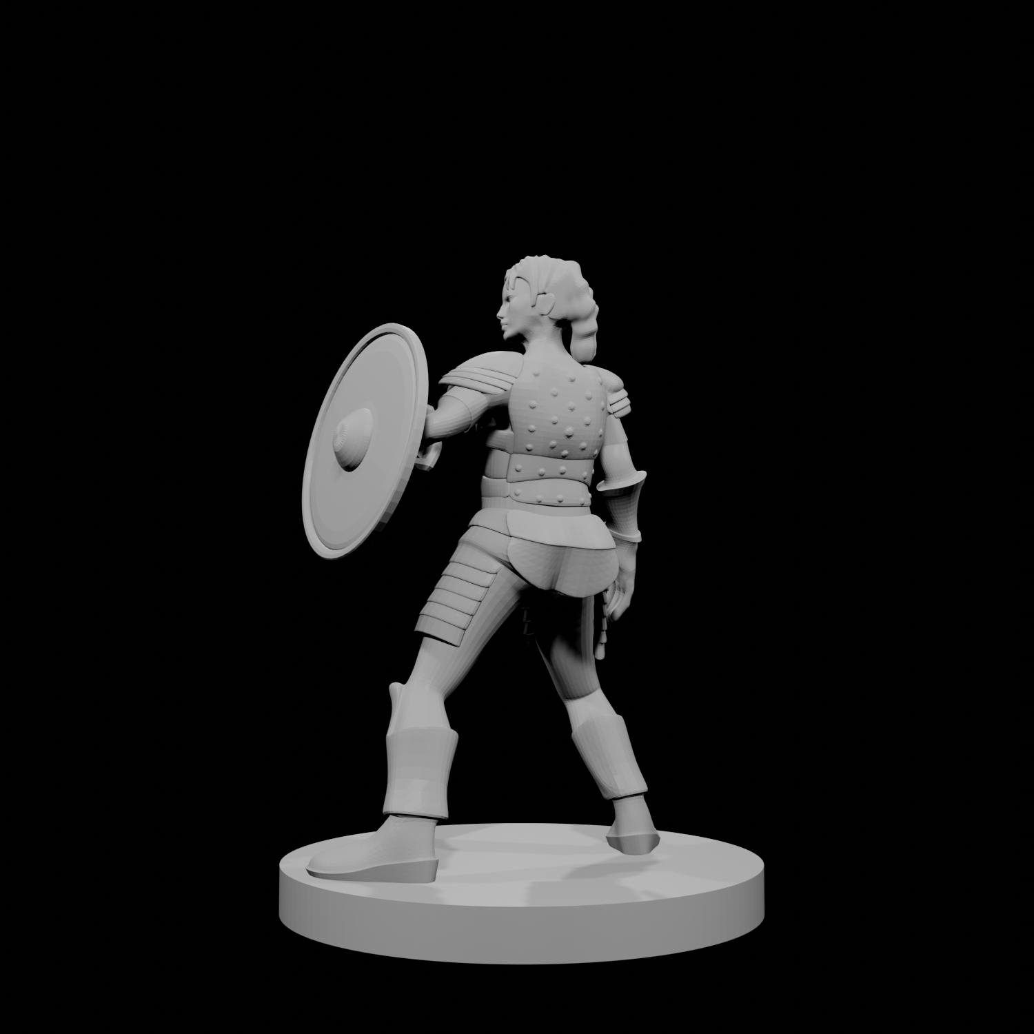 Female Human Cleric Shield