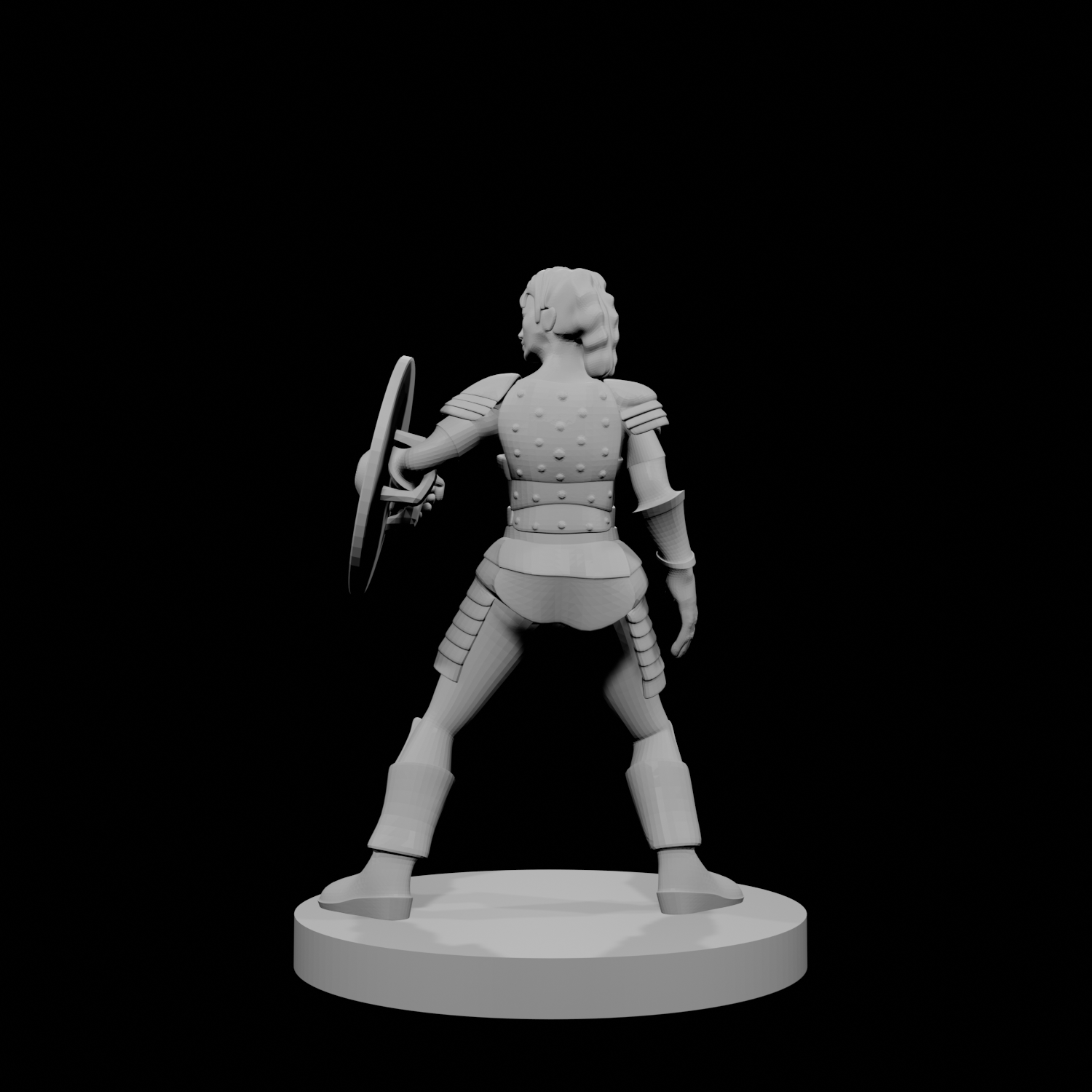 Female Human Cleric Shield