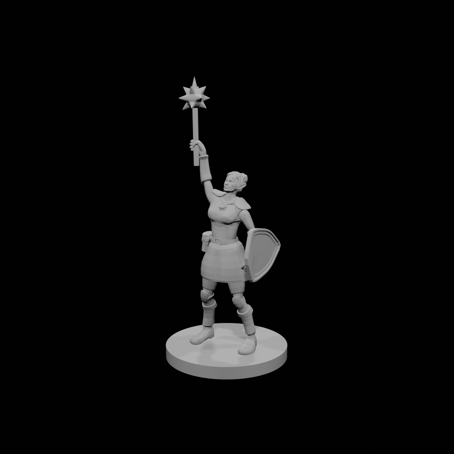 Female Sun Paladin Cleric