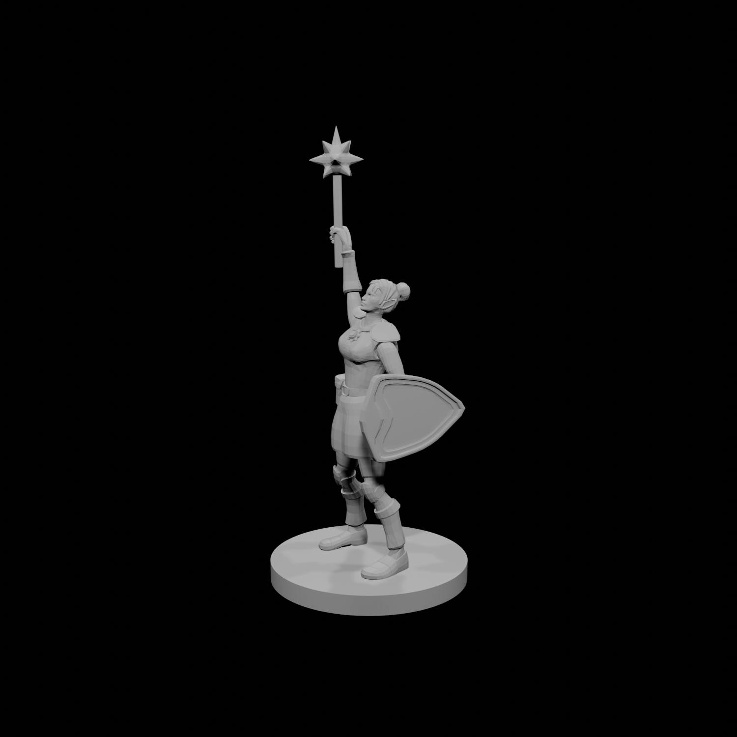 Female Sun Paladin Cleric