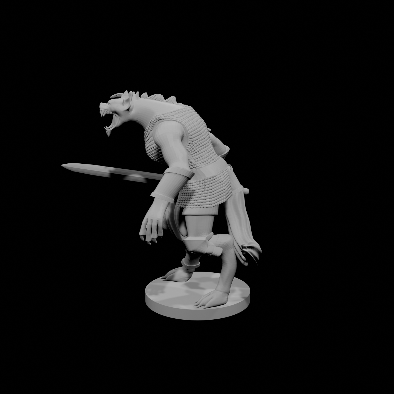 Gnoll Female Fighter