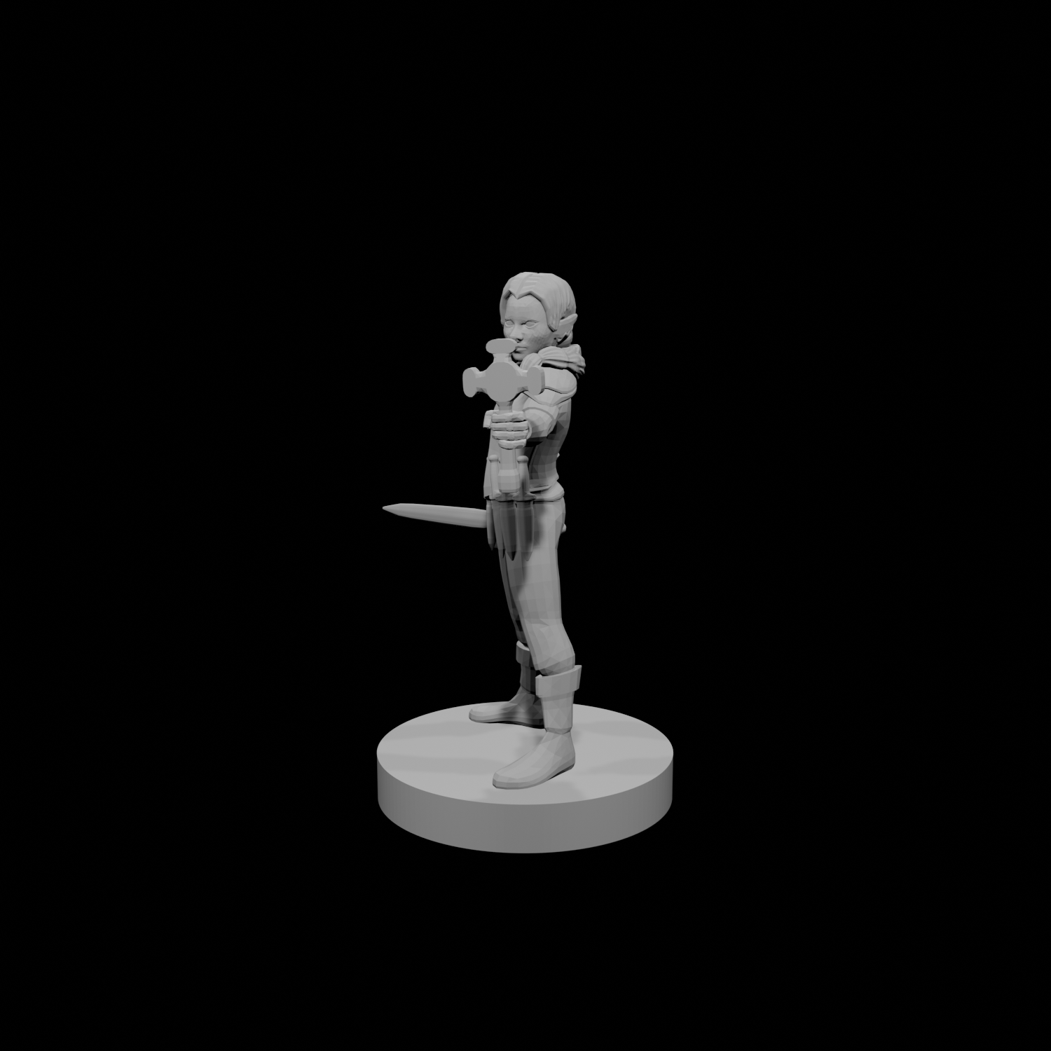 Gnome Female Cleric with Holy Symbol