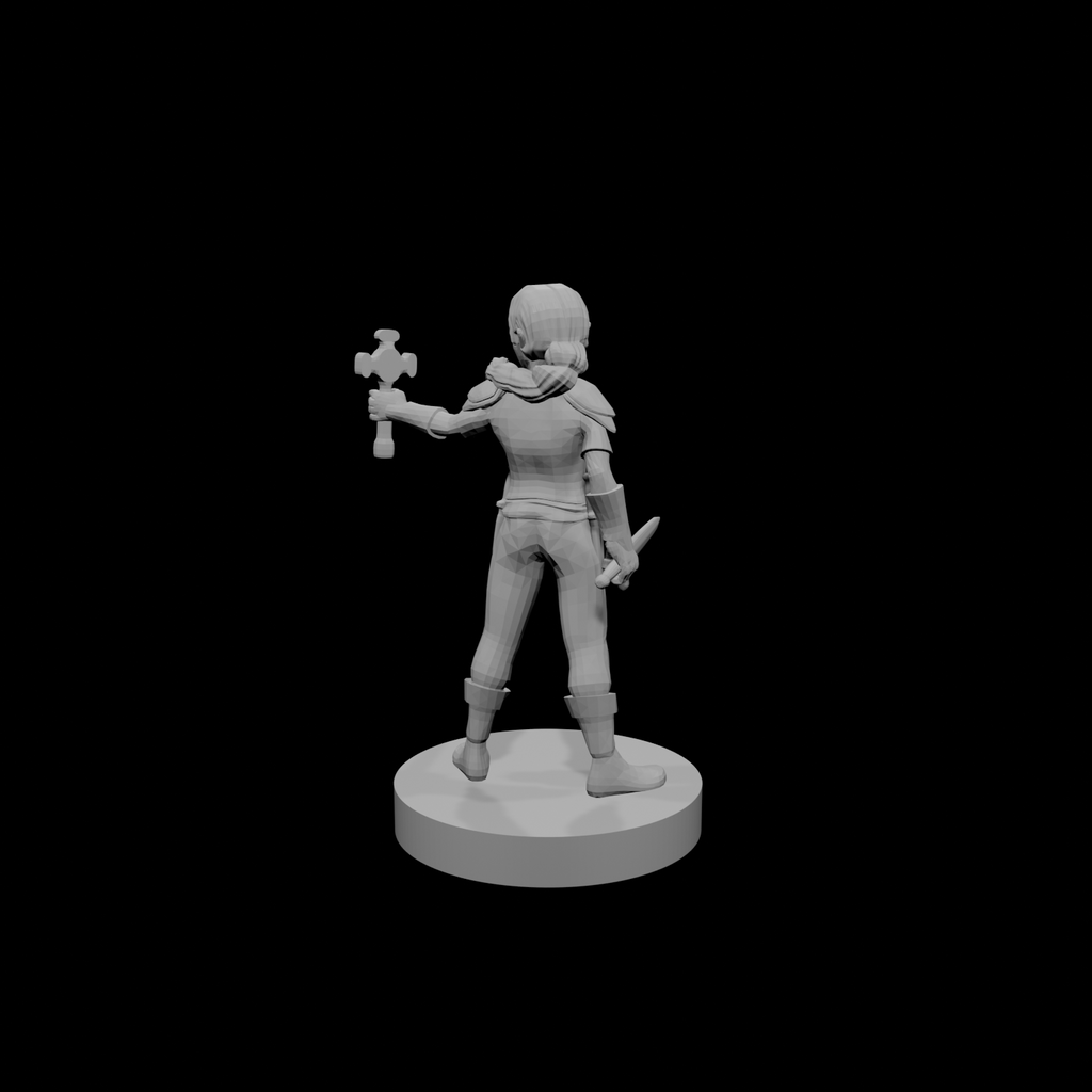 Gnome Female Cleric with Holy Symbol