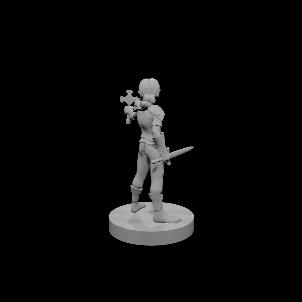 Gnome Female Cleric with Holy Symbol