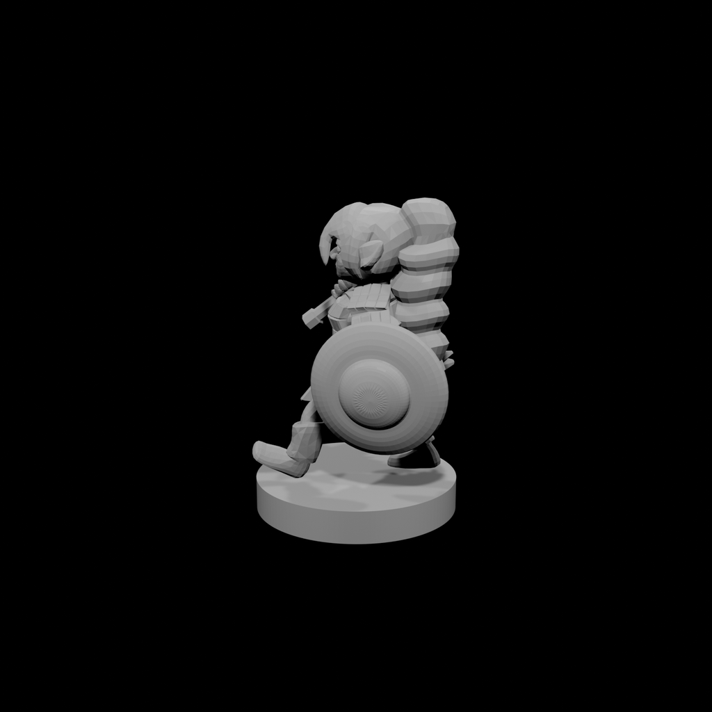 Gnome Female Paladin with Flail