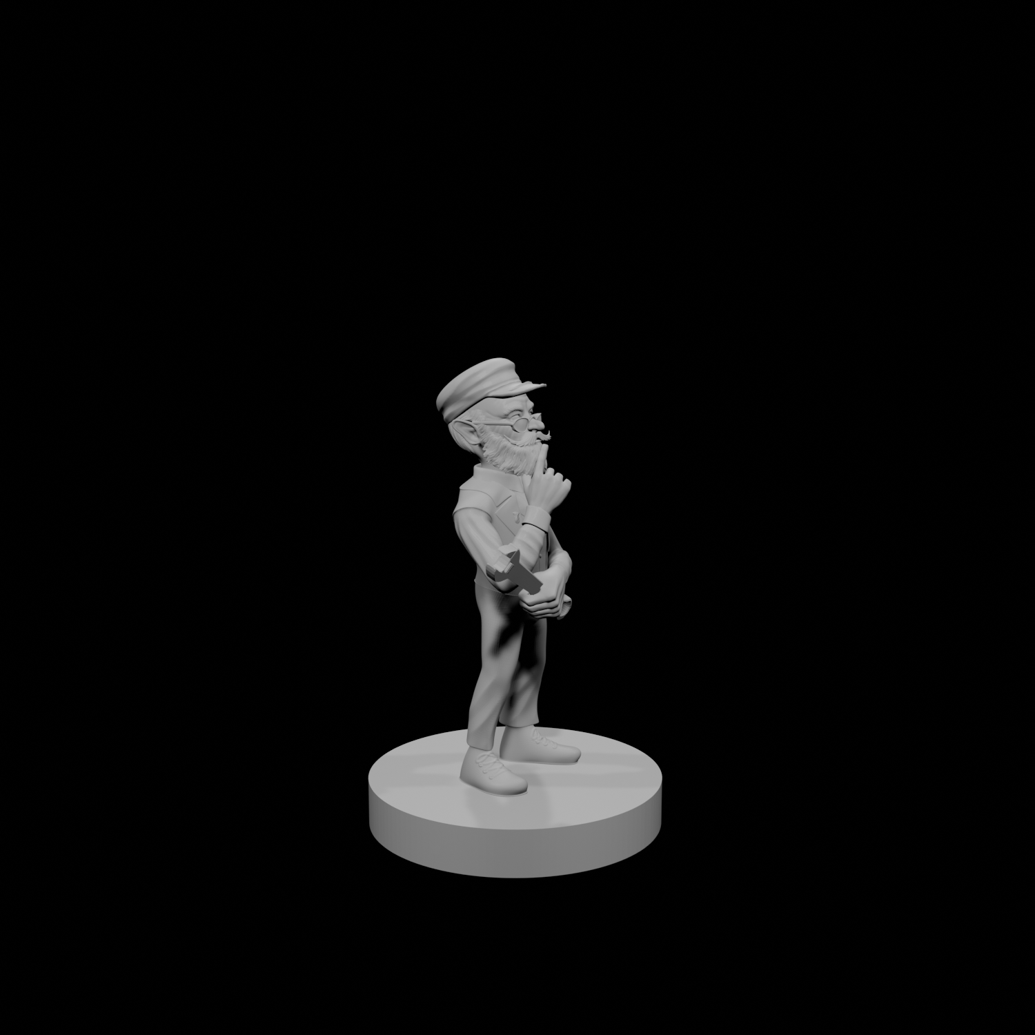 Gnome Male Artificer Old and Pondering