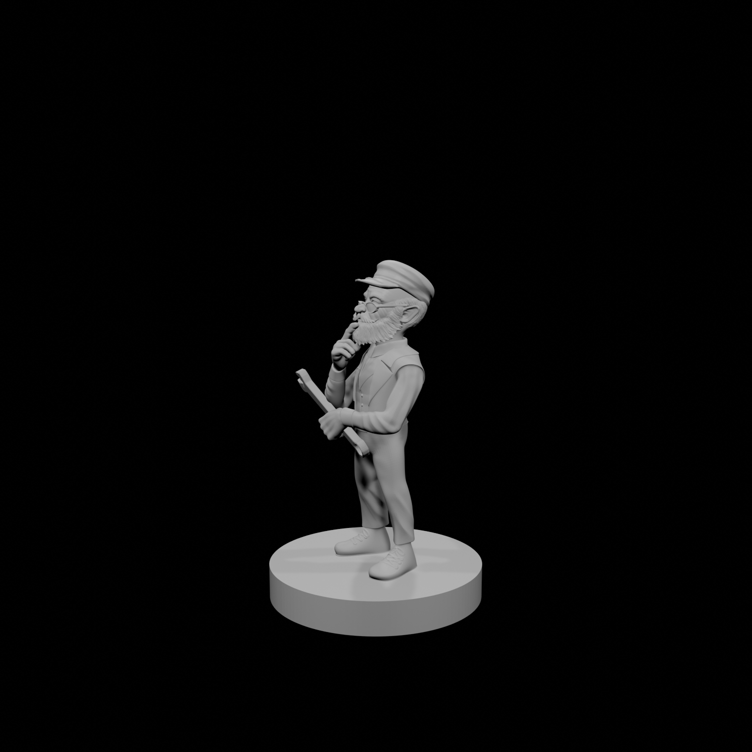 Gnome Male Artificer Old and Pondering