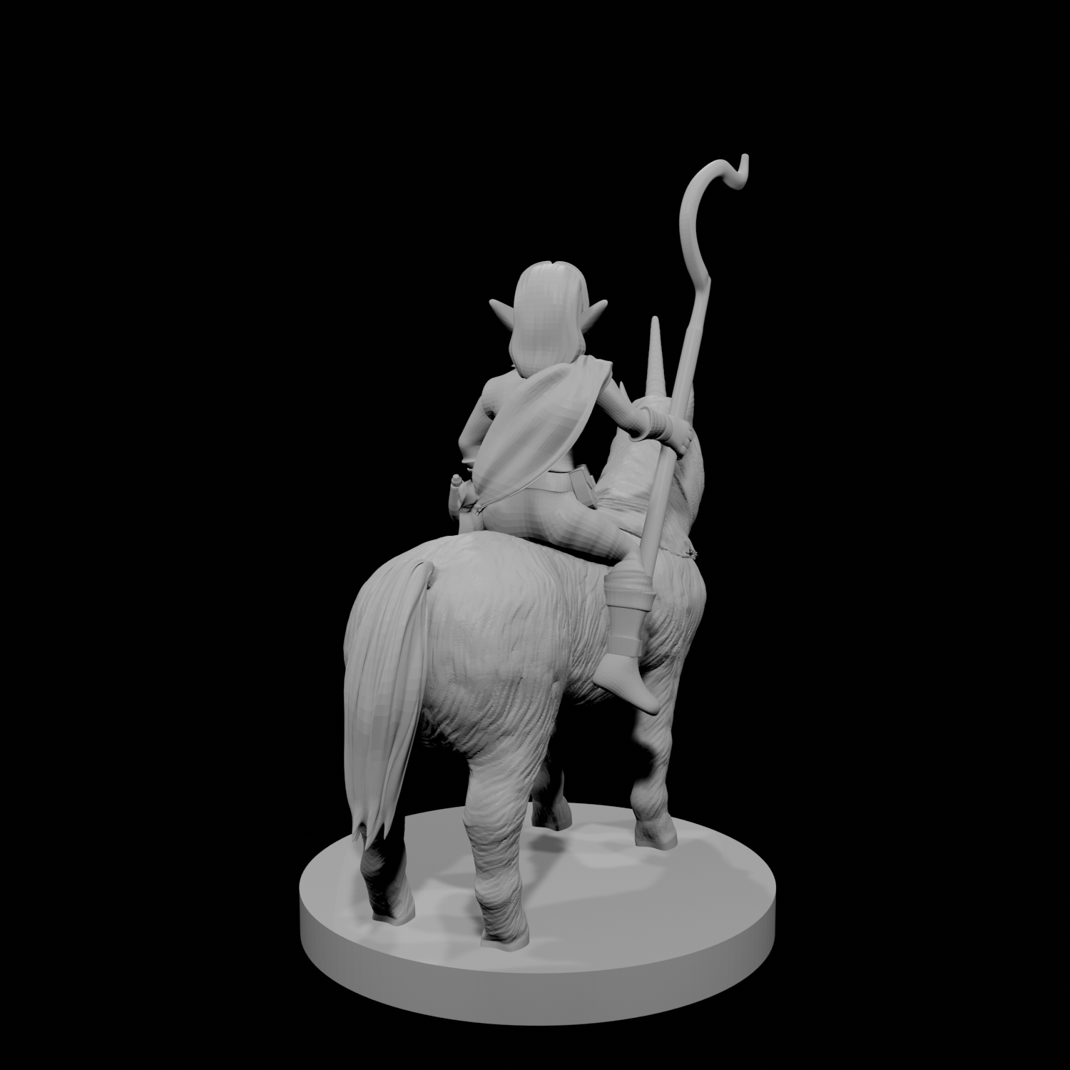 Gnome Male Druid on Pocket Unicorn