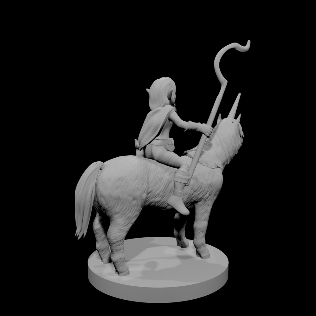 Gnome Male Druid on Pocket Unicorn