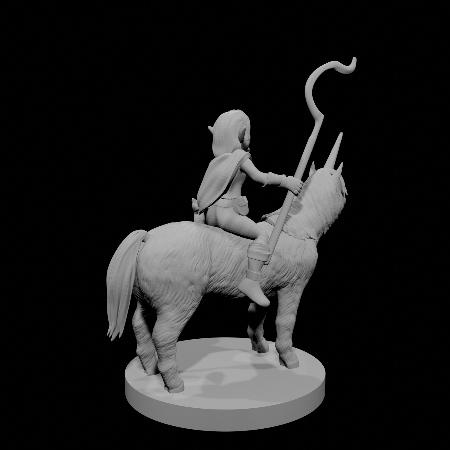 Gnome Male Druid on Pocket Unicorn