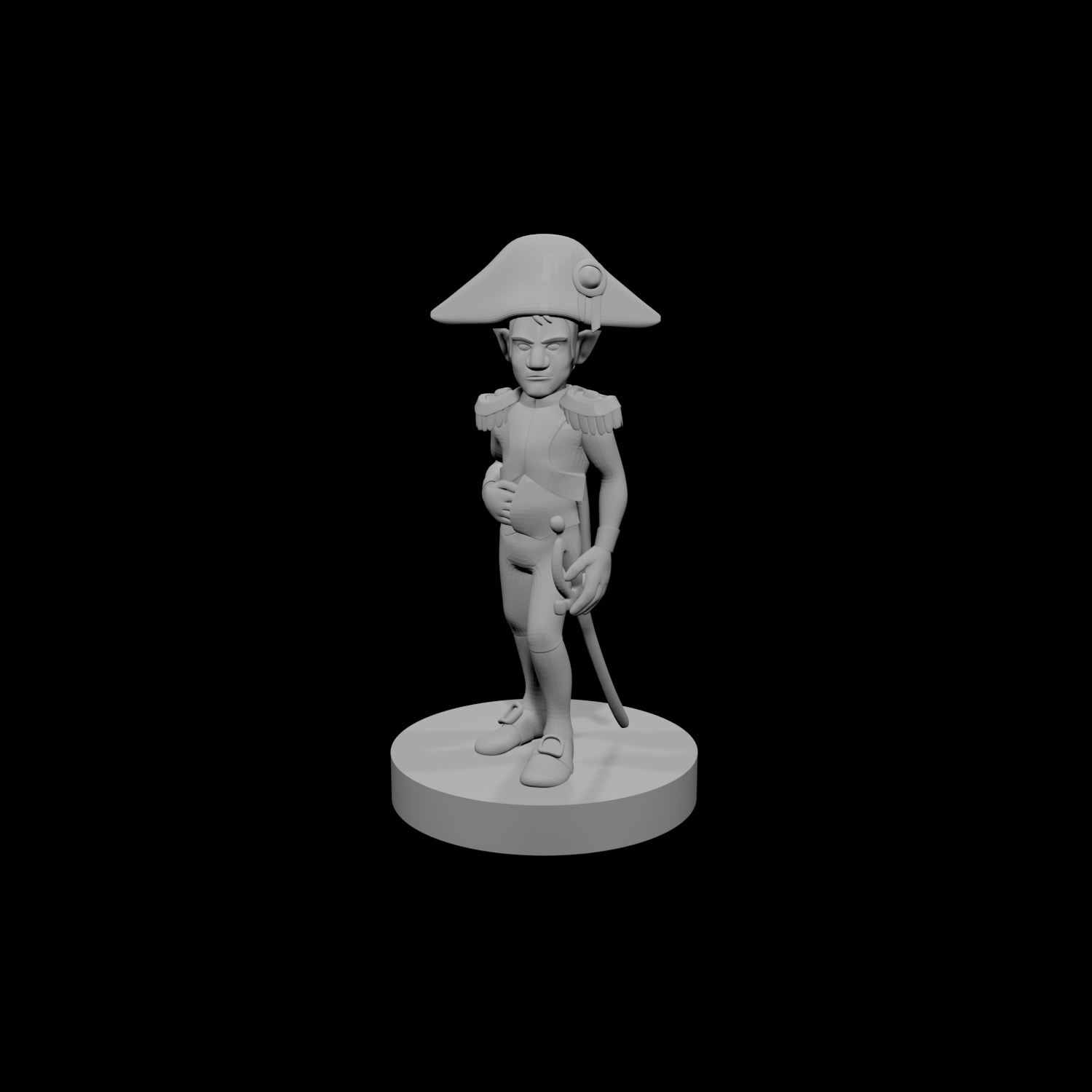 Gnome Male Napoleonic Paladin