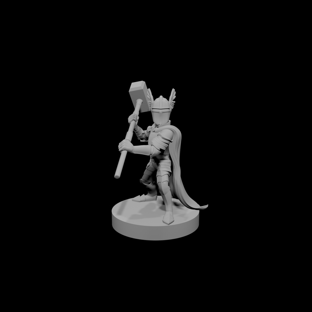 Gnome Male  Paladin with Maul