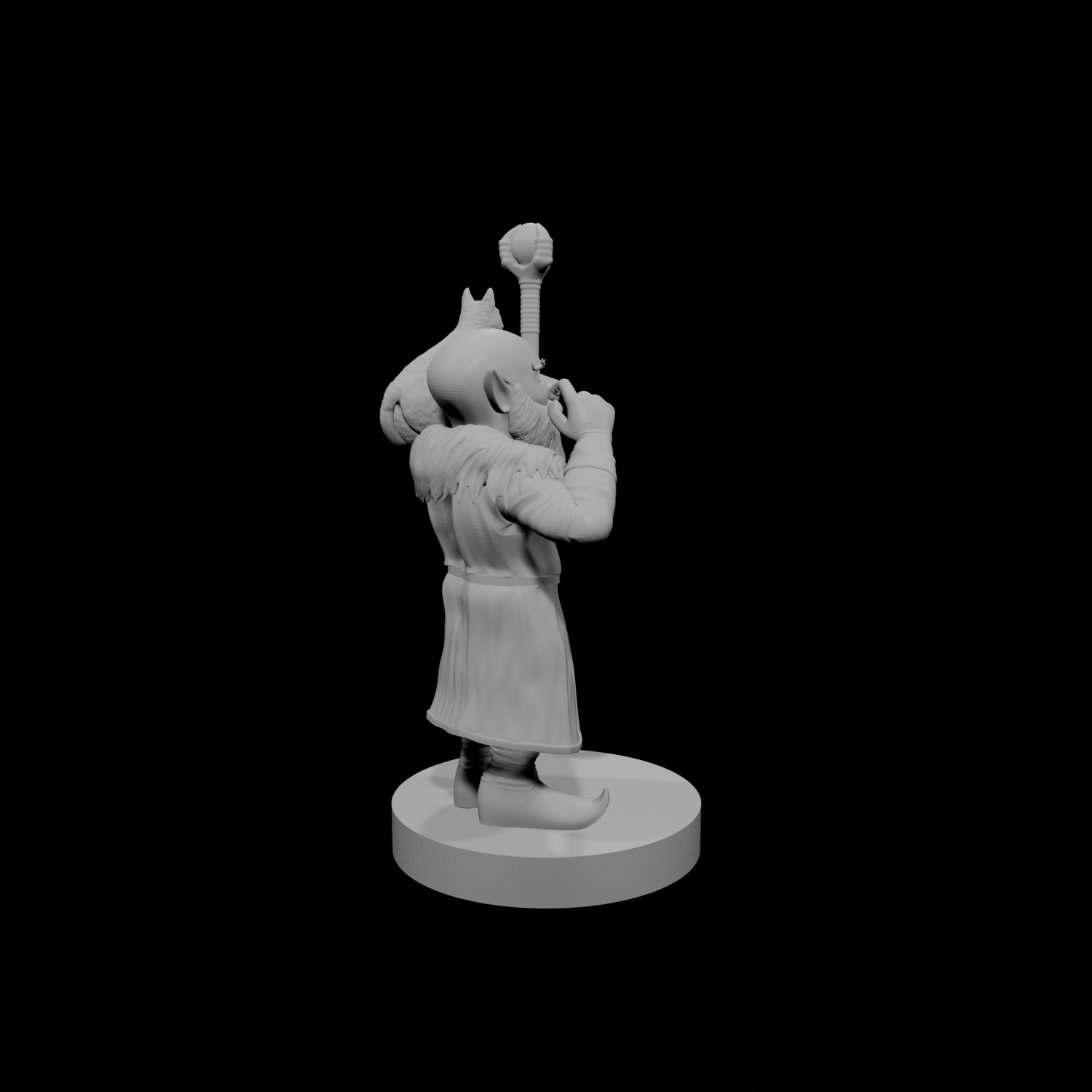 Gnome Male Warlock of the Fiend