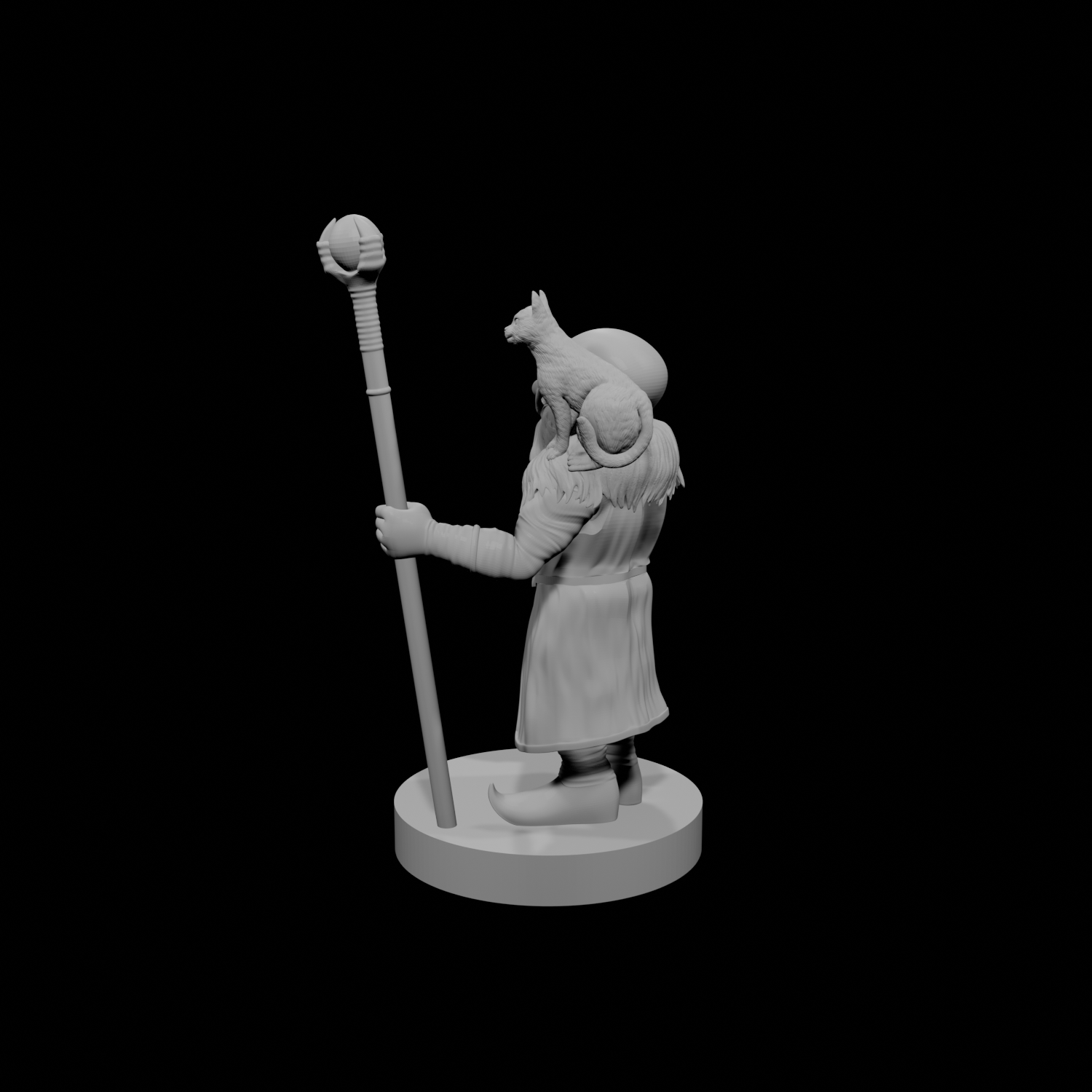 Gnome Male Warlock of the Fiend