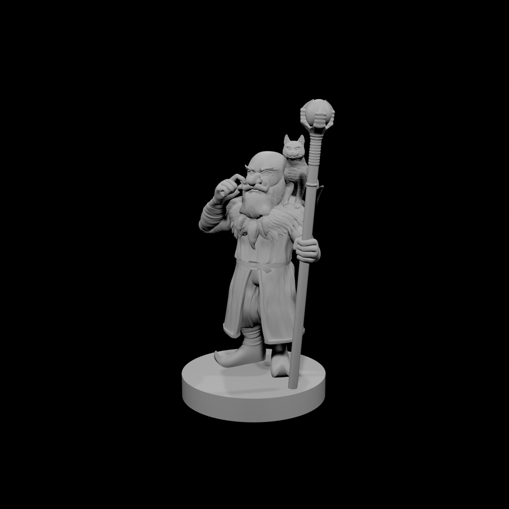 Gnome Male Warlock of the Fiend