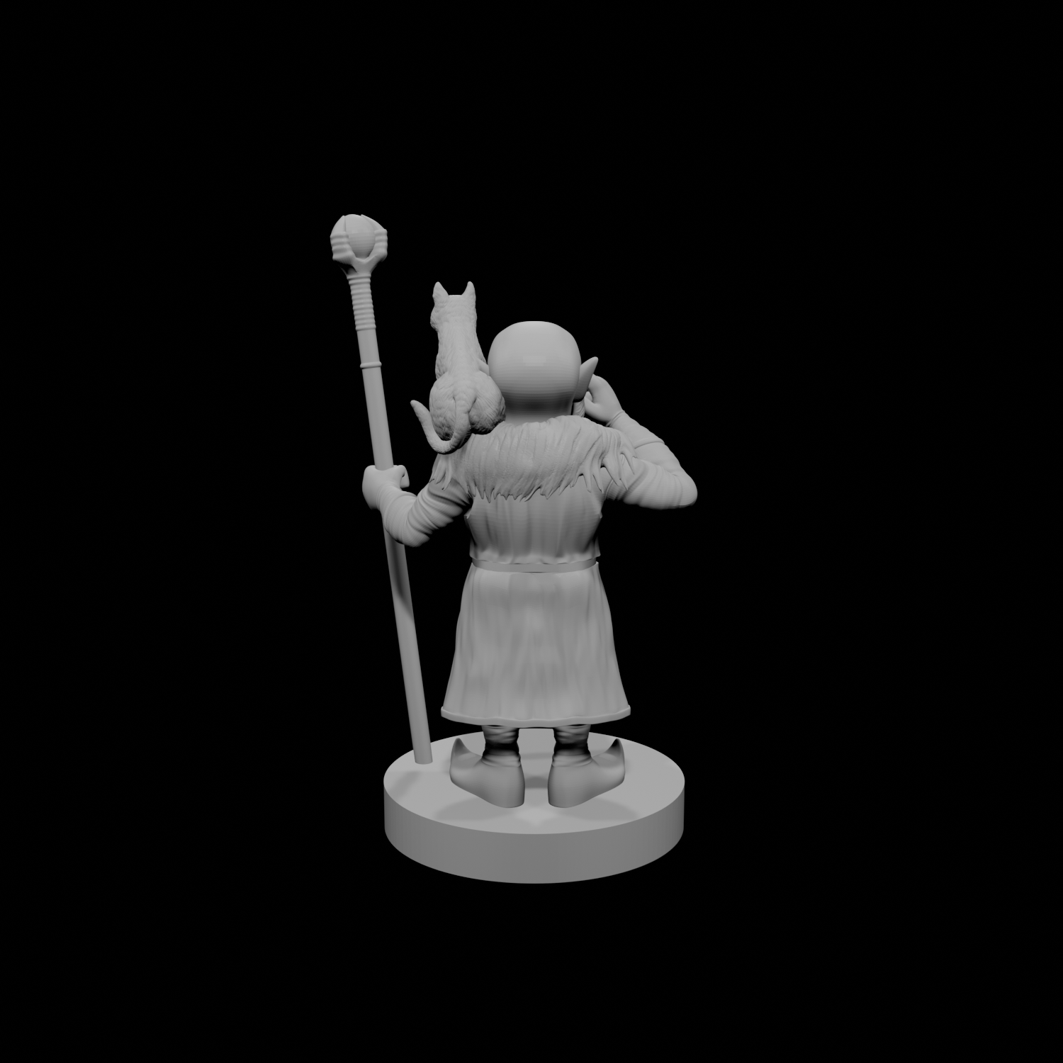 Gnome Male Warlock of the Fiend